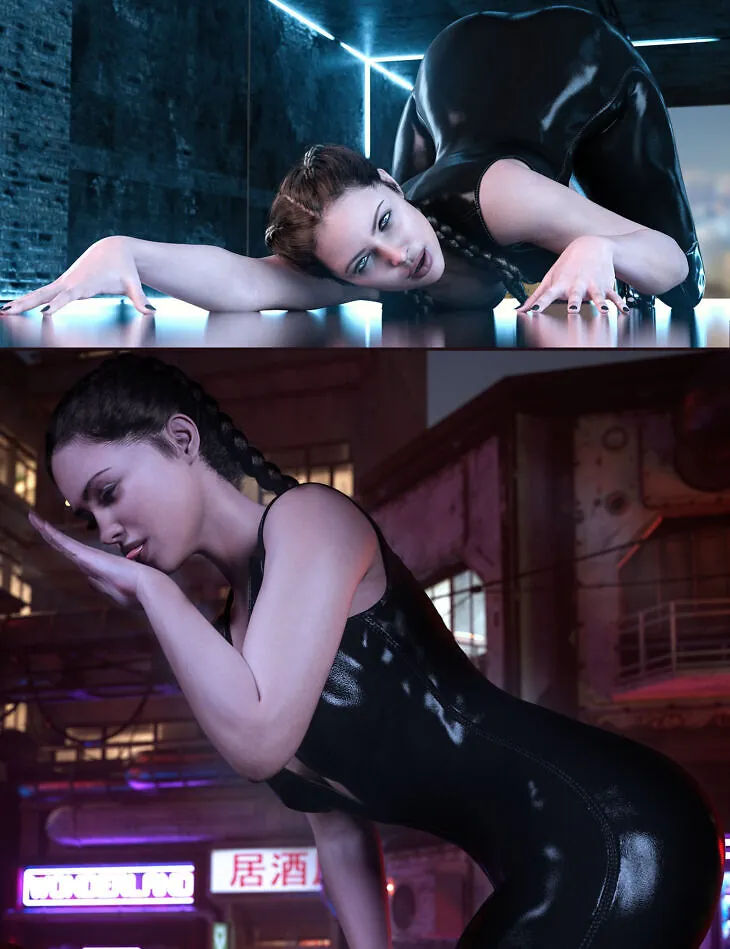 【DAZ】动物本能造型与姿势 适用于 Genesis 9 和 8 女性的超大套装 l 百度网盘