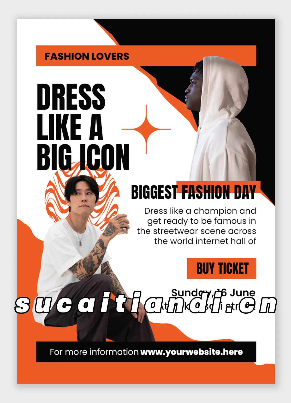 【DM】时尚新闻稿模板设计PSD