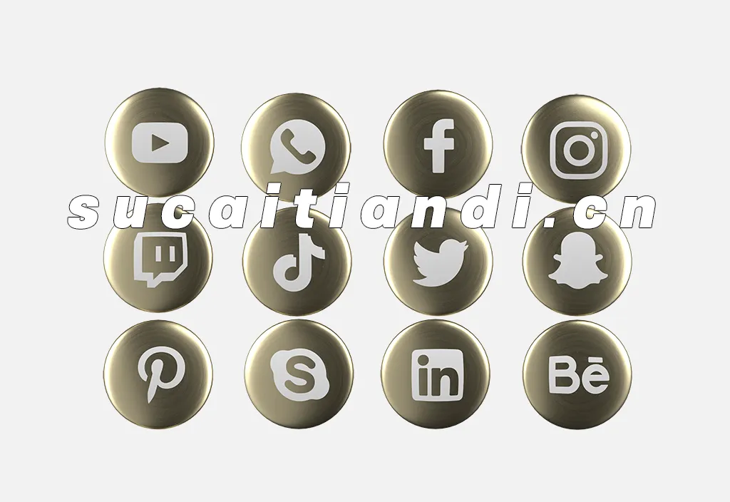 【ICO图标】社交媒体 3d 图标包